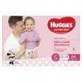 Huggies Jumbo UltraDry Nappies Walker Girl 64 pack