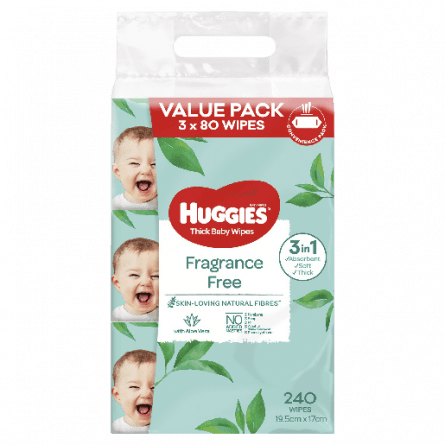 Huggies Baby Wipes Unscented 240 pack - 9310088011920 are sold at Cincotta Discount Chemist. Buy online or shop in-store.