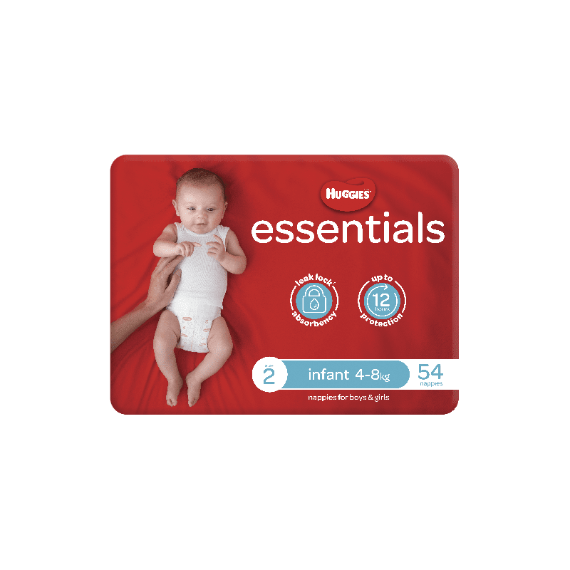 Huggies Essentials Infant 54 - 9310088012156 are sold at Cincotta Discount Chemist. Buy online or shop in-store.