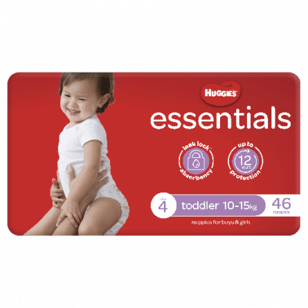 Huggies Essentials Toddler 46 - 9310088012170 are sold at Cincotta Discount Chemist. Buy online or shop in-store.