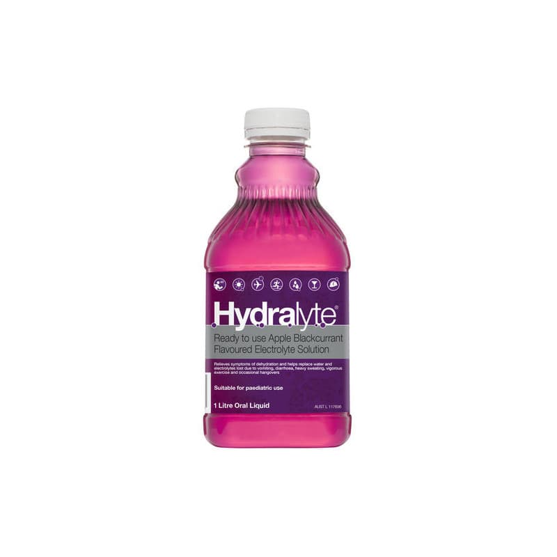 Hydralyte Apple Blackcurrant Solution 1L - 9317039000996 are sold at Cincotta Discount Chemist. Buy online or shop in-store.
