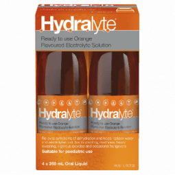 Hydralyte Solution Orange 4 x 250mL - 9317039001016 are sold at Cincotta Discount Chemist. Buy online or shop in-store.
