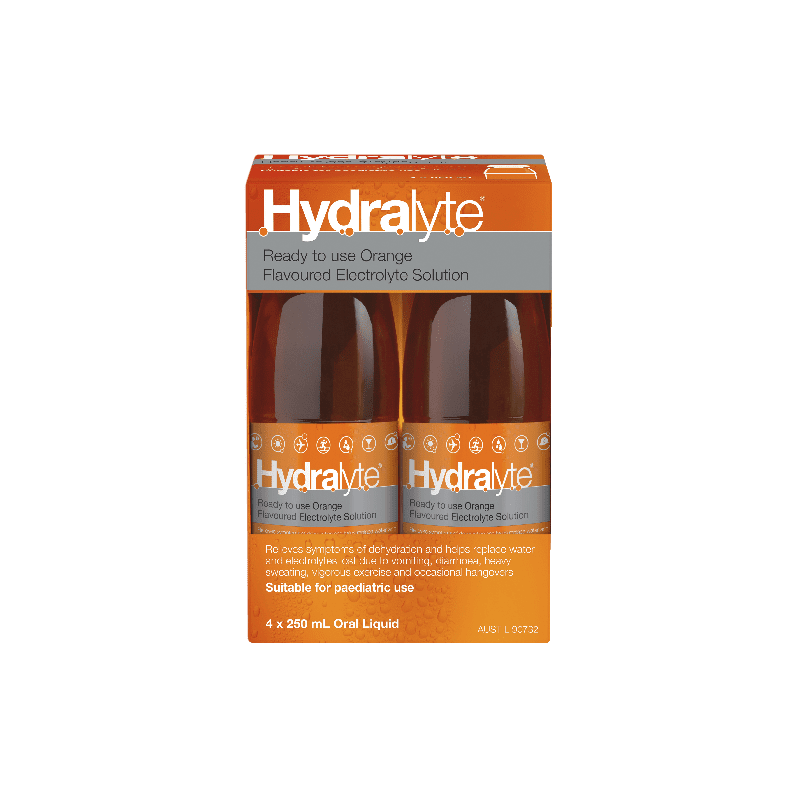 Hydralyte Solution Orange 4 x 250mL - 9317039001016 are sold at Cincotta Discount Chemist. Buy online or shop in-store.