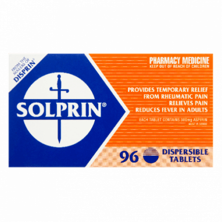 Solprin 96 Tablets - 9300631389460 are sold at Cincotta Discount Chemist. Buy online or shop in-store.