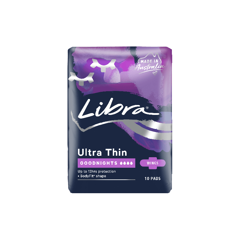 Libra Pads Ultra Thin Goodnights Wings 10pk - 9325344000129 are sold at Cincotta Discount Chemist. Buy online or shop in-store.