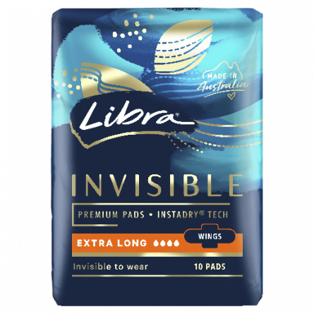Libra Invisible Extra Long 10 pk - 9325344000525 are sold at Cincotta Discount Chemist. Buy online or shop in-store.