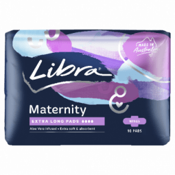Libra Maternity + Aloe Ex/Long Wings 10 pack - 9325344001232 are sold at Cincotta Discount Chemist. Buy online or shop in-store.