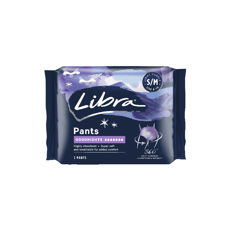 Libra Pant Goodnight Small/Medium 2pk - 9325344003090 are sold at Cincotta Discount Chemist. Buy online or shop in-store.