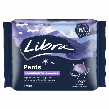 Libra Pant Goodnight Medium/Large 2pk - 9325344003083 are sold at Cincotta Discount Chemist. Buy online or shop in-store.