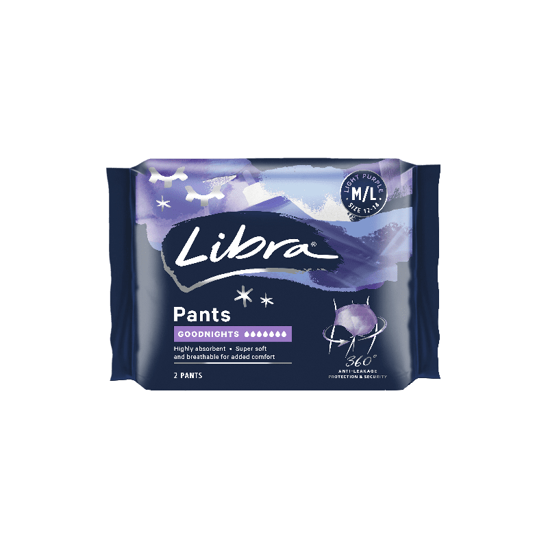 Libra Pant Goodnight Medium/Large 2pk - 9325344003083 are sold at Cincotta Discount Chemist. Buy online or shop in-store.
