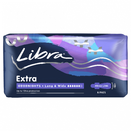 Libra Pad Extra Goodnight Long 6 Pack - 9325344003106 are sold at Cincotta Discount Chemist. Buy online or shop in-store.