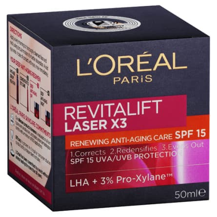 Loreal Revitalift Laser SPF15 Day Cream 50mL - 3600523456246 are sold at Cincotta Discount Chemist. Buy online or shop in-store.