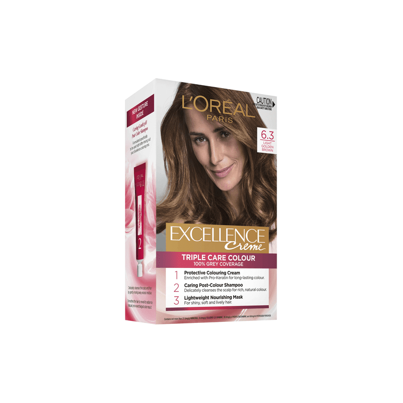 Loreal Excellence Light Golden Brown 6.30 - 3600523750085 are sold at Cincotta Discount Chemist. Buy online or shop in-store.