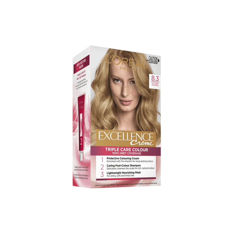 Loreal Excellence Golden Blonde 8.3 - 3600523750160 are sold at Cincotta Discount Chemist. Buy online or shop in-store.