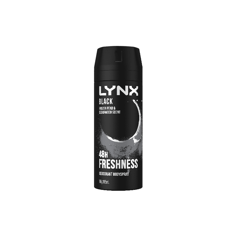 Lynx Deod Body Spray Black 165mL - 9300830054473 are sold at Cincotta Discount Chemist. Buy online or shop in-store.