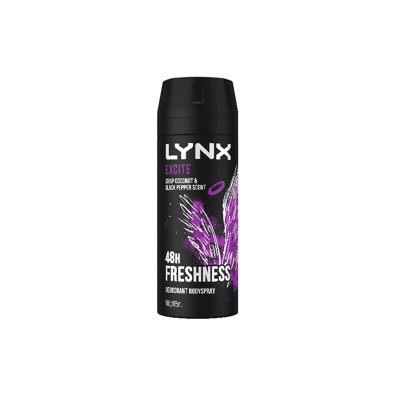 Lynx Deod Body Spray Excite 165mL - 9300830054435 are sold at Cincotta Discount Chemist. Buy online or shop in-store.