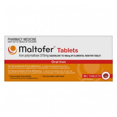 Maltofer 100mg 30 Tablets - 7640114722646 are sold at Cincotta Discount Chemist. Buy online or shop in-store.