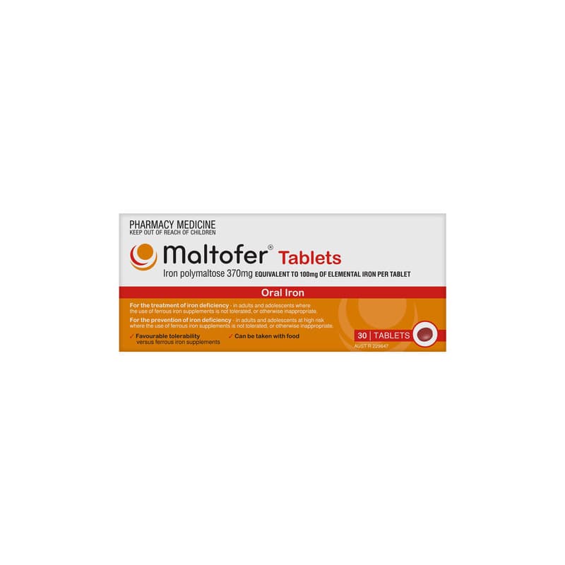 Maltofer 100mg 30 Tablets - 7640114722646 are sold at Cincotta Discount Chemist. Buy online or shop in-store.