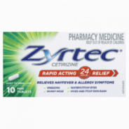 Zyrtec Tablets 10 - 9310059010440 are sold at Cincotta Discount Chemist. Buy online or shop in-store.