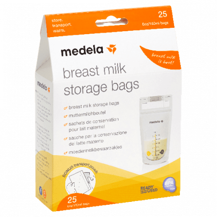 Medela Sachets de Conservation pour Lait Maternel 180ml - 25