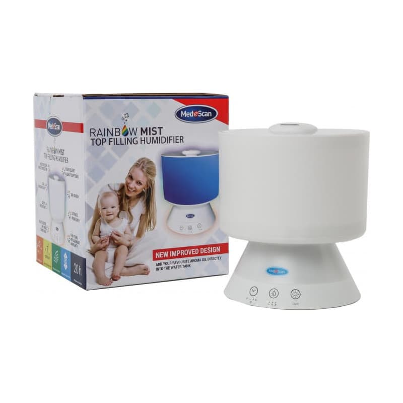 Medescan Rainbow Mist Top Fill Humidifer - 9352570000302 are sold at Cincotta Discount Chemist. Buy online or shop in-store.
