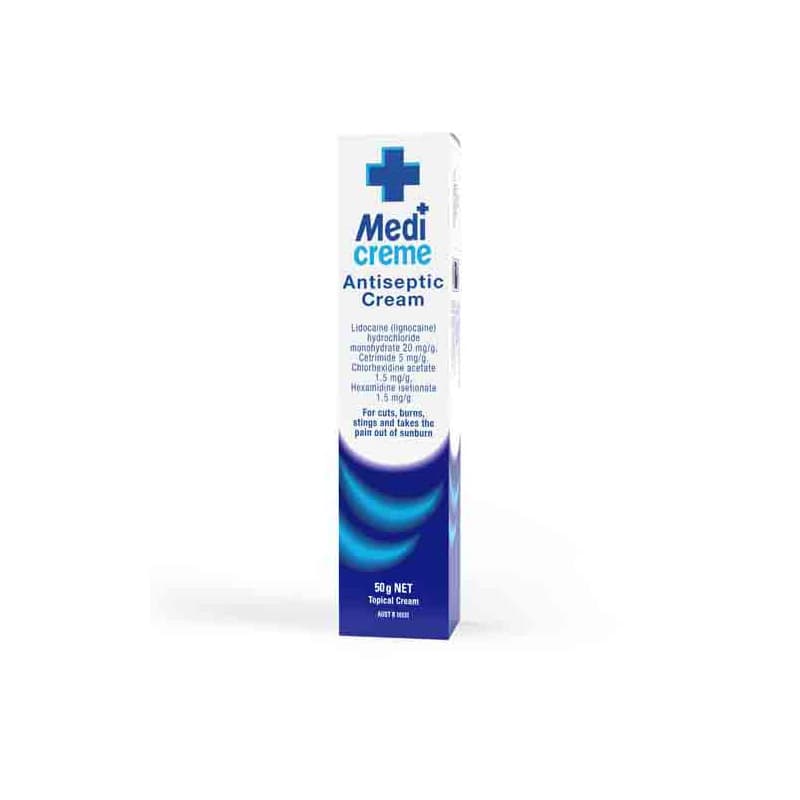 Medi Creme Antiseptic Cream 50g - 9314807007065 are sold at Cincotta Discount Chemist. Buy online or shop in-store.