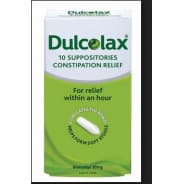 Dulcolax 10mg Suppositories 10 - 9351791000221 are sold at Cincotta Discount Chemist. Buy online or shop in-store.