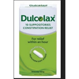 Dulcolax 10mg Suppositories 10 - 9351791000221 are sold at Cincotta Discount Chemist. Buy online or shop in-store.