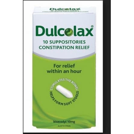 Dulcolax 10mg Suppositories 10 - 9351791000221 are sold at Cincotta Discount Chemist. Buy online or shop in-store.