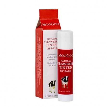 MooGoo Edible Lip Balm  Strawberry Tinted 5g - 9335955000920 are sold at Cincotta Discount Chemist. Buy online or shop in-store.