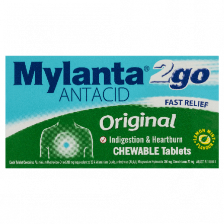 Mylanta 2Go Original Chew 100 Tablets - 9310059007266 are sold at Cincotta Discount Chemist. Buy online or shop in-store.