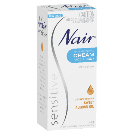 Buy Nair Hair Removal Cream Sensitive 75g online at Cincotta