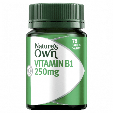 Natures Own Vitamin B1 250mg 1910 Tablets 75 - 9316090019107 are sold at Cincotta Discount Chemist. Buy online or shop in-store.