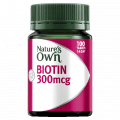 Natures Own Biotin 300mcg 1672 Tablets 100