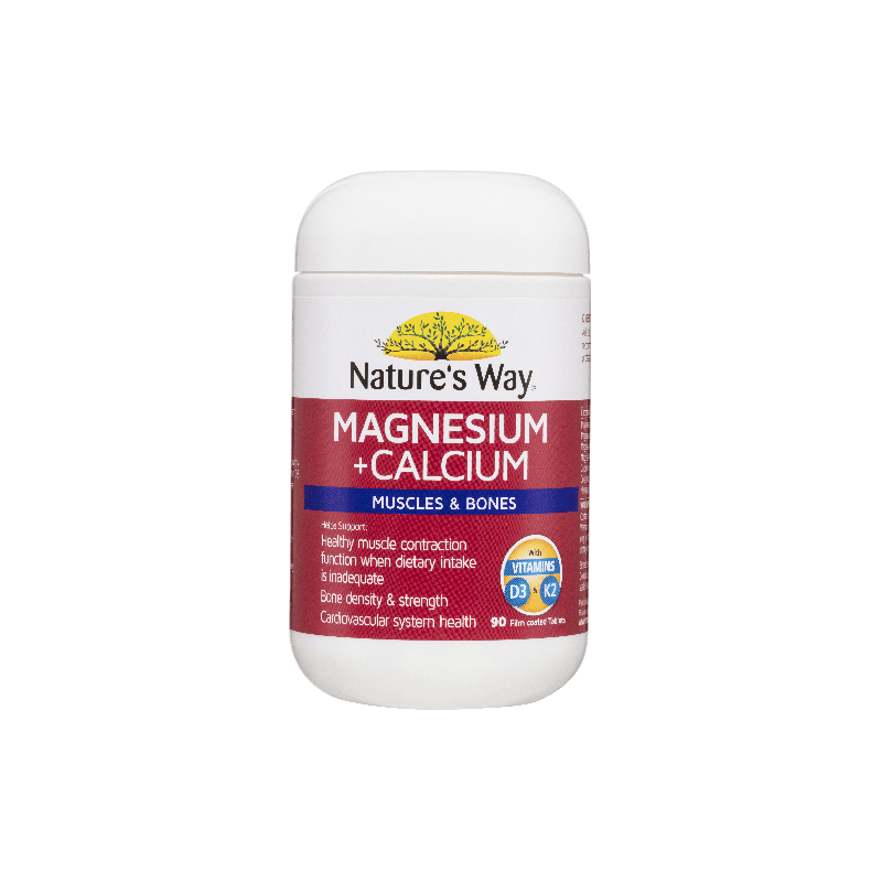 Buy Natures Way Magnesium + Calcium 90 Tablets online at Cincotta