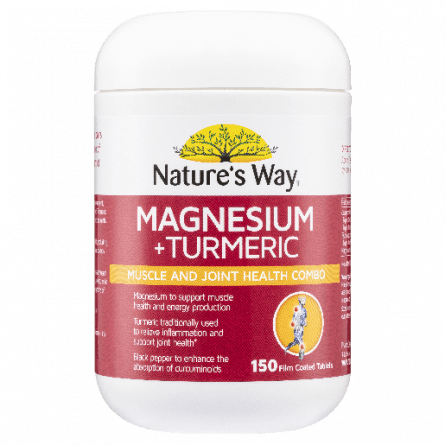 Natures Way Magnesium Turmeric 150 Tables - 9314807067298 are sold at Cincotta Discount Chemist. Buy online or shop in-store.
