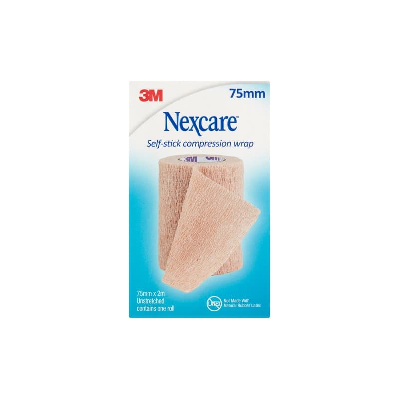 Nexcare Self Stick Compression Wrap 75mm - 9310063103862 are sold at Cincotta Discount Chemist. Buy online or shop in-store.
