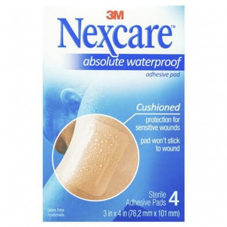 Nexcare Cushioned Waterproof Adhesive Pad 4Pk - 51131197732 are sold at Cincotta Discount Chemist. Buy online or shop in-store.