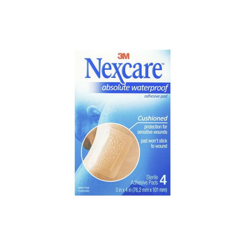 Nexcare Cushioned Waterproof Adhesive Pad 4Pk - 51131197732 are sold at Cincotta Discount Chemist. Buy online or shop in-store.