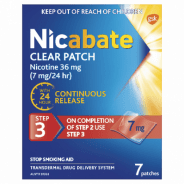 Nicabate CQ Clear 7mg Patches 7 - 9300673613974 are sold at Cincotta Discount Chemist. Buy online or shop in-store.
