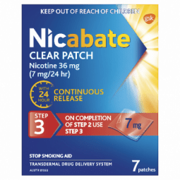 Nicabate CQ Clear 7mg Patches 7 - 9300673613974 are sold at Cincotta Discount Chemist. Buy online or shop in-store.