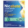 Nicabate Step 1 21mg Clear Patch 14 pack
