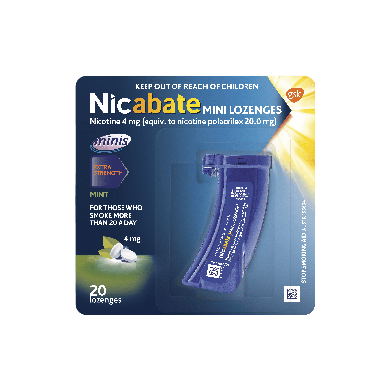Nicabate Minis Lozenges 4mg 20 pk - 9300673883810 are sold at Cincotta Discount Chemist. Buy online or shop in-store.