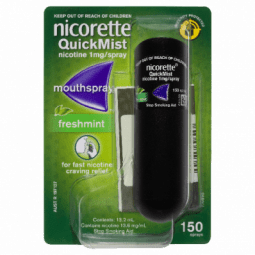 Nicorette Quick Mist Spray 150 Sprays 13.2mL - 9300607010848 are sold at Cincotta Discount Chemist. Buy online or shop in-store.