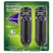 Nicorette Quick Mist Spray 2 x 150 Sprays - 9300607010855 are sold at Cincotta Discount Chemist. Buy online or shop in-store.