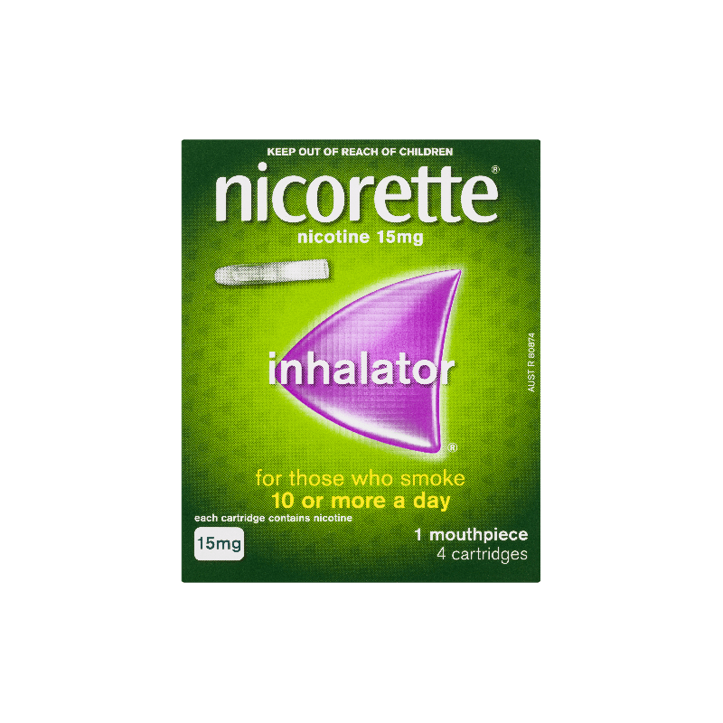 Buy Nicorette Inhaler 15mg 4 pack online at Cincotta Discount Chemist