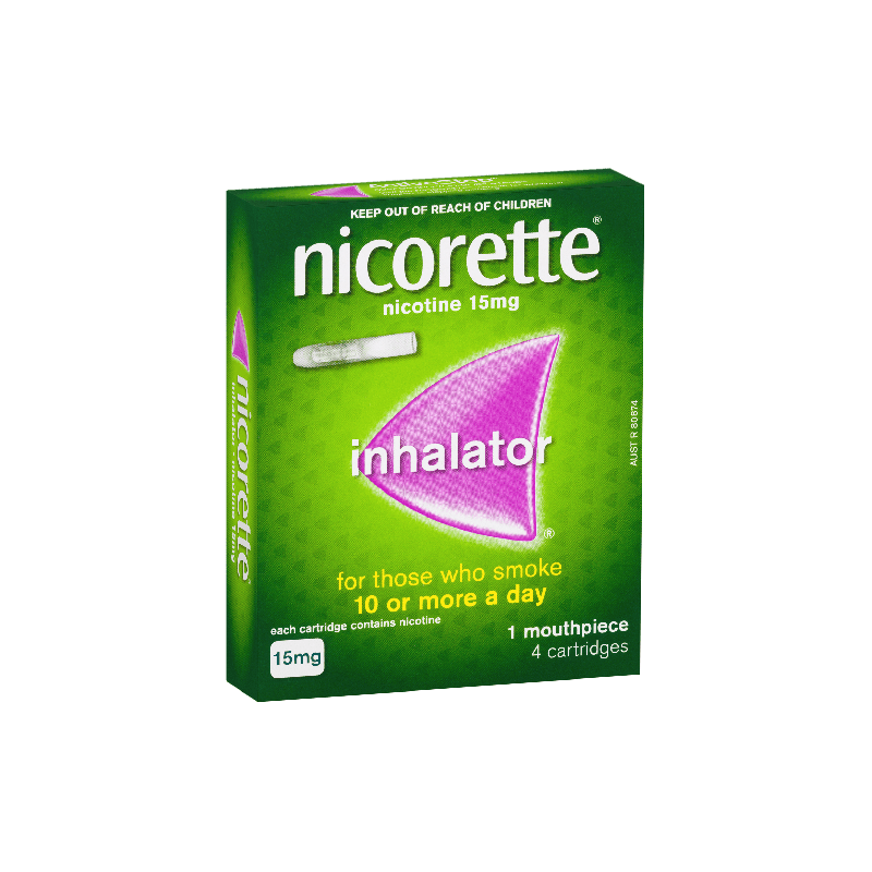 Buy Nicorette Inhaler 15mg 4 pack online at Cincotta Discount Chemist
