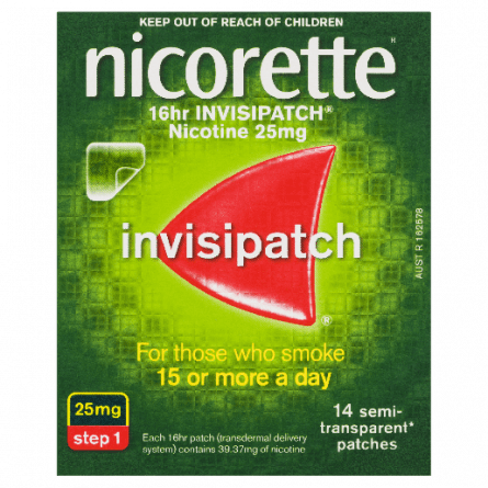 Nicorette InvisiPatch Step 1 25mg 14 Patches - 9300607010695 are sold at Cincotta Discount Chemist. Buy online or shop in-store.