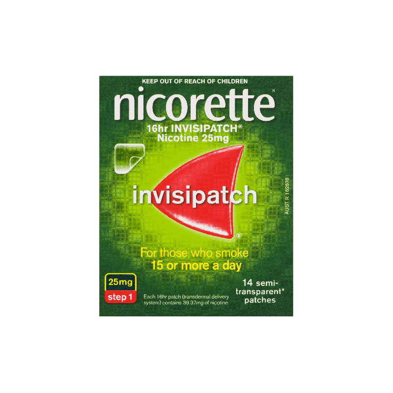 Nicorette InvisiPatch Step 1 25mg 14 Patches - 9300607010695 are sold at Cincotta Discount Chemist. Buy online or shop in-store.