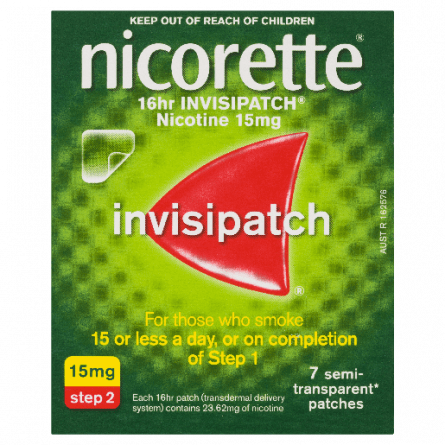 Nicorette InvisiPatch Step 2 15mg 7 Patches - 9300607010718 are sold at Cincotta Discount Chemist. Buy online or shop in-store.